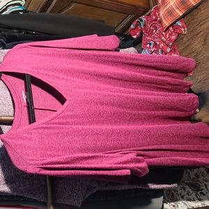 Lane Bryant super soft raspberry top